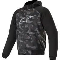 Alpinestars Chrome Camo Sport Huvtröja med dragkedja för motorcykel