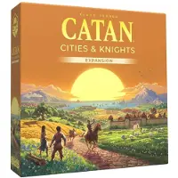 Asmodee CATAN Städer & Riddare Brädspel Expansion (6:e upplagan) Förbättra spelet med nya utmaningar! Strategispel för 3-4 spelare