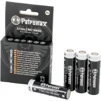 Petromax 18650 Battery 4-Pack Black