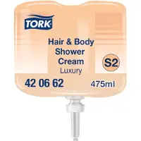 Tork Flytande badtvål Luksus Hair & Body 475 ml Ecolabel m parfym till mini S2,8 fl x 475 ml/krt