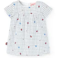 Boboli Poplin Check Kortärmad Klänning