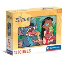 Clementoni Cubi - Stitch, 12 brikker
