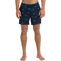 Quiksilver Stretch Printed Volley 16 Boardshorts dark navy spaced out Storlek XXL