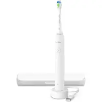 Philips 3100 series 3100 HX4033/21 Laddningsbar tandborste, Vuxen, Ultraljudstandborste, Daglig vård, 31000 rörelser per minut, Vit, 2 min, 4 x 30 sec