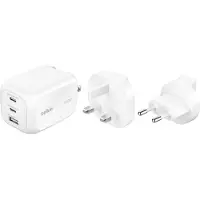 Belkin USB-C 100W max PD-PPS väggladdare: 2 USB-C 100W, 1 USB-A 22.5W - vit -