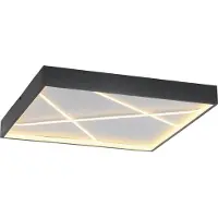 JUST LIGHT LED taklampa Mikado, dimbar, Svart, Vardagsrum / matsal, Metall, Modern, LED-taklampa