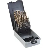 Thürmer Tools metallsåg HSS Cobalt borrsats 1–13 mm med 0,5 mm fjäderstål i stålbox