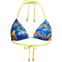 Superdry för kvinnor. W3010397A Triangelbikinitopp med blå band (L), Strandkläder, Återvunnen polyester, Hållbar