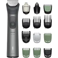 Philips All-in-One Trimmer Serie 7000 Hårtrimmer, Precisionstrimmer, Kroppshårstrimmer USB-laddning Grå