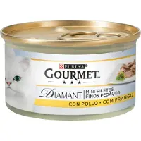 Purina Gourmet Diamant Tunna Skivor Kyckling Kattsnack 85g 24 Enheter