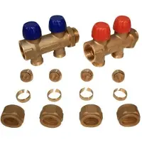 Wavin Tigris fördelarrörssats 1 2-vägs inkl. 20×2,0 mm Pex kopplingssats