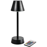 Duni Lampa LED Zelda Ø10,3xH32cm med Fjärrkontroll Svart