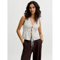 Jack & Jones Almira Linen Jjxx ärmelös Blus