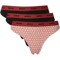 HUGO Design 10272521 Red Tanga 3 Enheter