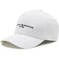 Tommy Hilfiger för män. AM0AM07352 TH Established keps i ekologisk bomull vit (OSFA), Casual, Hållbar