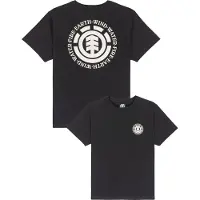 Element - Varumärken - Seal Bp SS Tee Youth Flint Black för Unisex - Barnstorlek 8 år - Svart