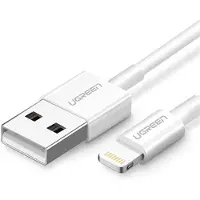 UGREEN US155 20728 USB-A/Lightning MFi-kabel 2,4 A, 1 m – vit