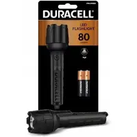 Duracell 80 lumen gummibelagd ficklampa