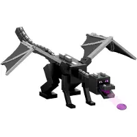 Mattel Leksaksfigur - 55 cm - Drakens andetag Attack Ender D - - One Size - Leksaksfigur