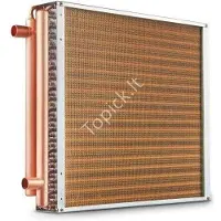 Vevor 20" x 20" värmeväxlare vatten till luft 3-rads 3/8" kopparportar 242 fenor