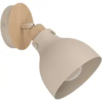 Eglo Vägglampa Arrecife, dimbar, Creme / bärnsten, Vardagsrum / matsal, Metall, Skandinavisk, Vägglampa, vägglampa inomhus