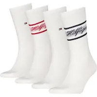 Tommy Hilfiger 4 Pack Logo Ribbed Socks Gift Box