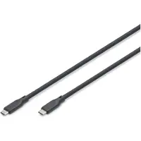 Digitus USB-C Kabel USB 4.0 USB-C, USB-C-kontakt 0.5 m Svart 16K UHD, 10K UHD, 8K UHD, 4K UHD, med knäckningsskyddshylsa, Silikon, Flexibel AK-300350-005-S