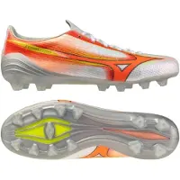 Mizuno Alpha Iii Made In Japan Fg Prism - Vit/orange/evening Prim - Gräs (Fg), storlek 44