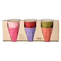Rice Koppar - Melamin - 6 st. - 250 ml - Flerfärgad - - One Size - Mugg