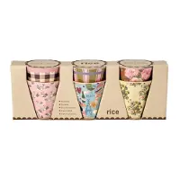Rice Koppar - Melamin - 6 st. - 160 ml - Multi/Bon Vivant Prints - - One Size - Mugg