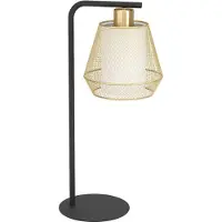 Eglo CIUDADELA bordslampa i svart och borstad mässing