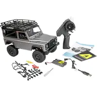 Amewi D90X12 Scale 1:12 Borst motor RC modellbil Elektrisk Skalenlig Crawler Fyrhjulsdrift (4WD) Byggsats 2,4 GHz inkl. batteri och laddningskabel