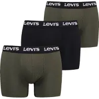 Levi's evi's Boxershorts 3-pack Enfärgade Kaki Combo Grön Mörkgrön Storek