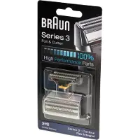 Braun 31S - Utbytesfolie och skärare - för rakapparat - silver - för Contour Series Flex Integral + Series 3