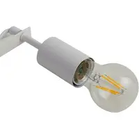 LINDBY Bordslampa Hubi , Vitt / opal, Vardagsrum / matsal, Glas, Modern, Bordslampa