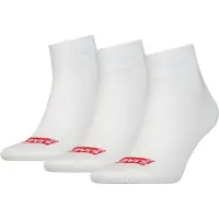 Levi's Strumpor - 3-pack - Mid Cut - Vit - - 35/38 - Strumpor