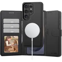 Tech-Protect Samsung Galaxy S26 Ultra 2-i-1 plånboksfodral - Magsafe-kompatibelt - Svart
