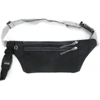 INF Hundkoppel Handsfree med Midjeväska Black