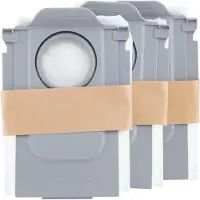 INF Dammpåse Ersättningsset (3-pack) kompatibelt med Roborock Qrevo, Saros 10, S8 Max-serien