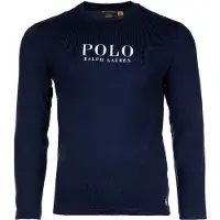 Ralph Lauren Pyjamas lång marinblå / vit