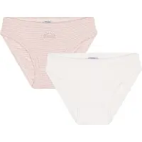 Petit Bateau Trosor - 2-pack - Vit/Rosa - - 2 år (92) - Trosor