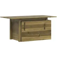 vidaXL Trädgårdsbord 100x50x75 cm impregnerad furu
