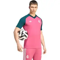 Adidas Real Madrid Tränings T-Shirt Pre Match - Rosa/Aurora Ivy - , storlek Small