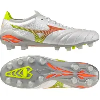 Mizuno Morelia Neo V Beta Made In Japan Fg Prism - Vit/orange/evening Prim - Gräs (Fg), storlek 41