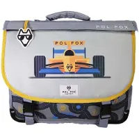 Pol Fox Skolväskor CARTABLE 38 CM RACE pojkar - Grå - One size