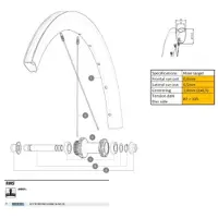 Mavic Cosmic Slr45 26 Landsvägscykelfälg