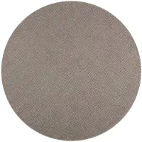 vidaXL Områdesmattor Rund LUGO Kräm och Taupe Ø 200 CM Polyester