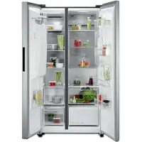 AEG ORX9V351DU, Fristående, Amerikansk dörr, Rostfritt stål, 2 dörr/dörrar, Röra, LED