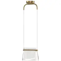 Maytoni Glas pendellampa Cabaret, Mässing / guld, Vardagsrum / matsal, Glas, Pendellampa
