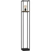 Eglo LIBERTAD golvlampa E27 H1285 svart/natur FSC